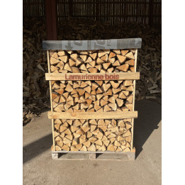 Palette bûches 2 stères 50cm 100% chêne bois empilés (bûche haute performance)